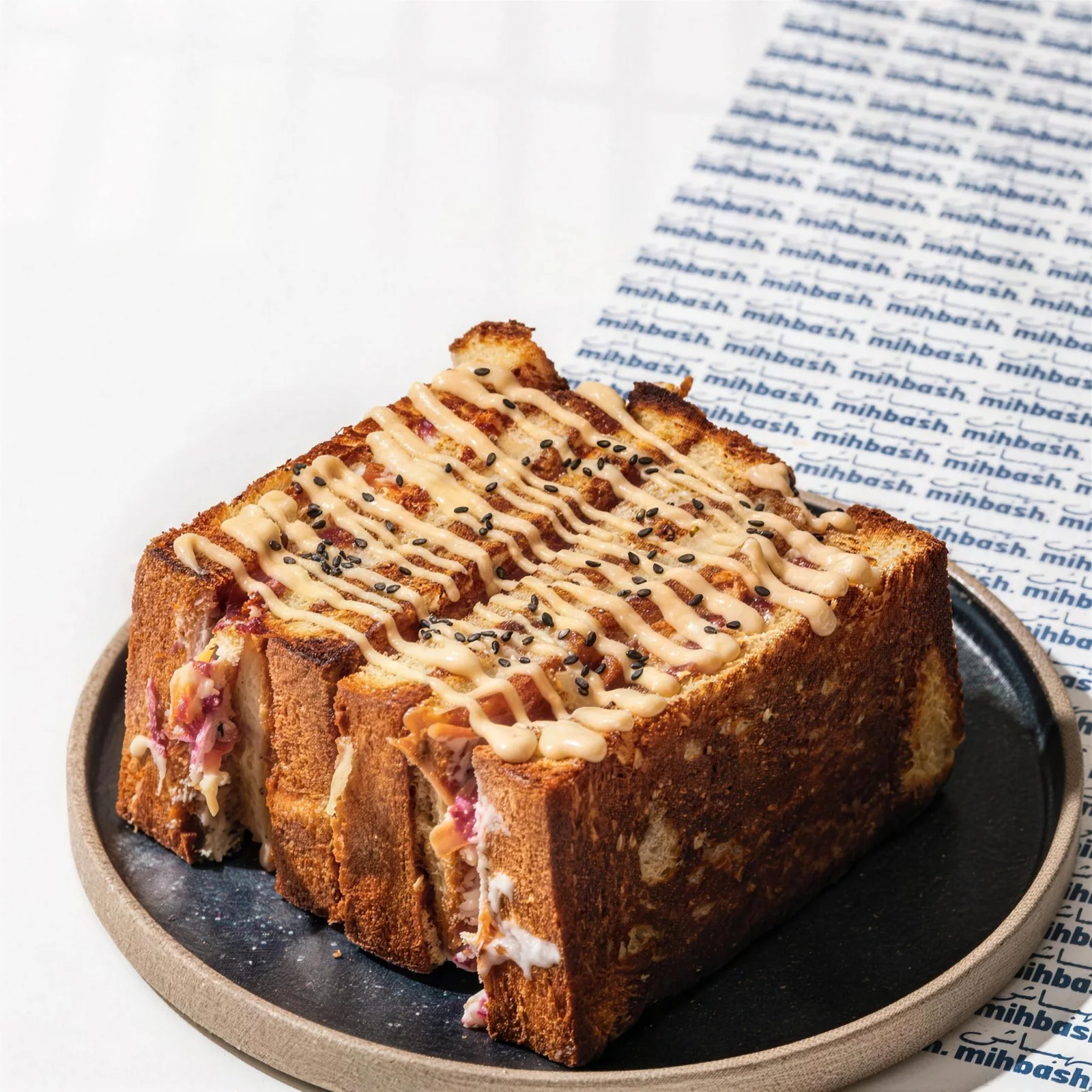 katsu sandwich on the Mihbash cloth